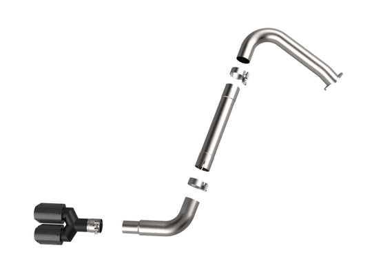 aFe Takeda Axle-Back Exhaust System Hyundai Elantra N Line 21-25 L4-1.6L- Carbon Fiber Tip - 49-37045-C