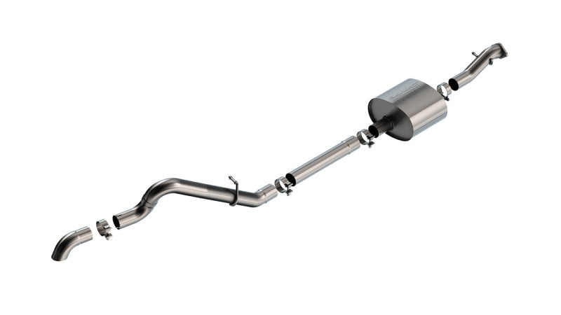 Borla 21-22 Ford Bronco 2.7L 2DR/4DR T-304 Stainless Steel Cat-Back S-Type Exhaust - Brushed - 140902