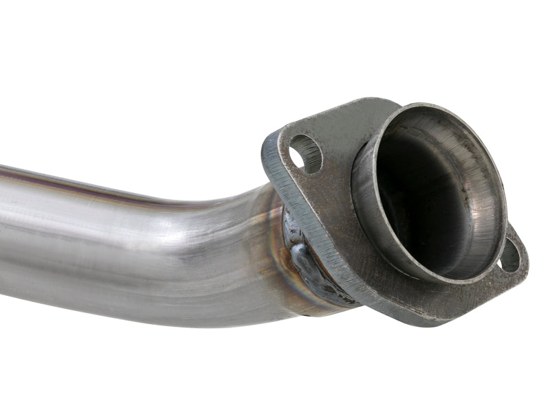 aFe POWER Twisted Steel Y-Pipe w/ Loop Relocation Pipe 12-18 Jeep Wrangler (JK) V6 3.6L - 48-46207-PK