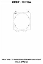 Load image into Gallery viewer, CSF 92-00 Honda Civic All-Aluminum Fan Shroud w/12in SPAL Fan - 2858F