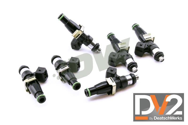 DeatschWerks 93-98 Toyota Supra TT (14mm O-Ring for Top Feed) Bosch EV14 1500cc Injectors (Set of 6) - 16M-14-1500-6
