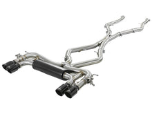 Load image into Gallery viewer, aFe MACH Force-Xp 3.5in. 304 SS C/B Exhaust System 15-18 BMW X5 M (F85) V8-4.4L (tt) - Black Tip - 49-36341-B