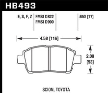 Load image into Gallery viewer, Hawk 04-07 xA/xB / 2000 MR2 Spyder D990 HPS Street Front Brake Pads - HB493F.650