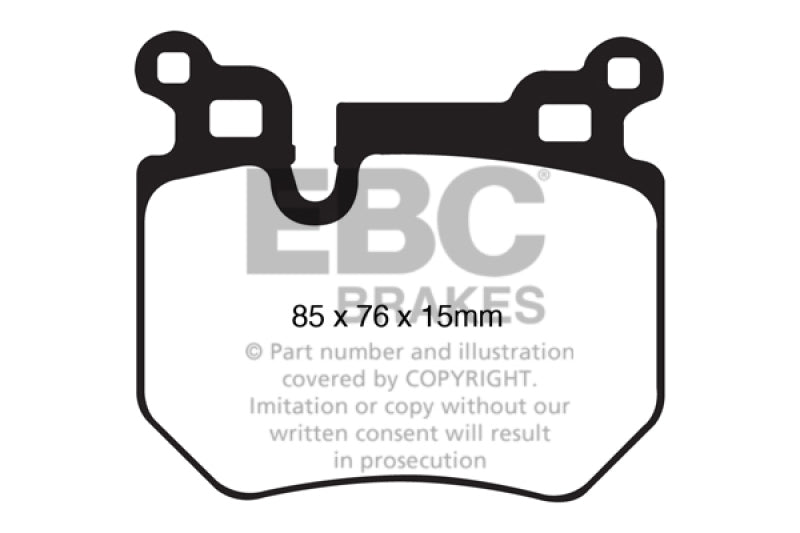 EBC Racing 11-13 BMW 1 Series (E82) Coupe RP-1 Race Rear Brake Pads - DP81996RP1