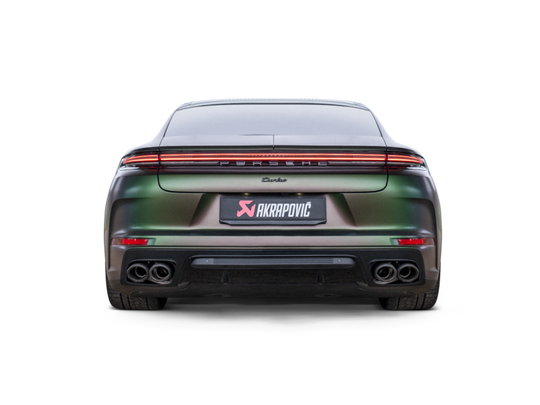 Akrapovic 2024+ Porsche Panamera Slip-On Line (Titanium) w/ Carbon Tips: Requires V6 or V8 fit kit - S-PO/T/5H