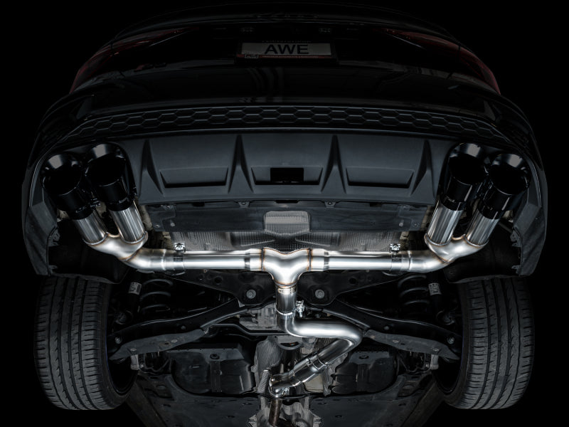 AWE Tuning 22-24 Audi 8Y S3 Track Edition Exhaust - Diamond Black Tips - 3020-43897