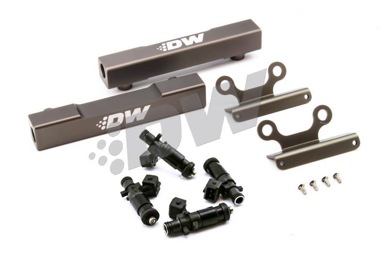 DeatschWerks 02+ Subaru WRX / 07+ STI/LGT Top Feed Fuel Rail Upgrade Kit w/ 1500cc Injectors - 6-102-1500