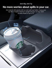 Load image into Gallery viewer, Center Console Cup Holder with Storage for Model 3/Y | Food-Grade Silicone | 2-Slot