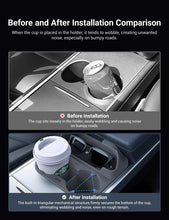 Load image into Gallery viewer, Center Console Cup Holder with Storage for Model 3/Y | Food-Grade Silicone | 2-Slot