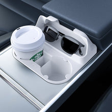 Load image into Gallery viewer, Center Console Cup Holder with Storage for Model 3/Y | Food-Grade Silicone | 2-Slot