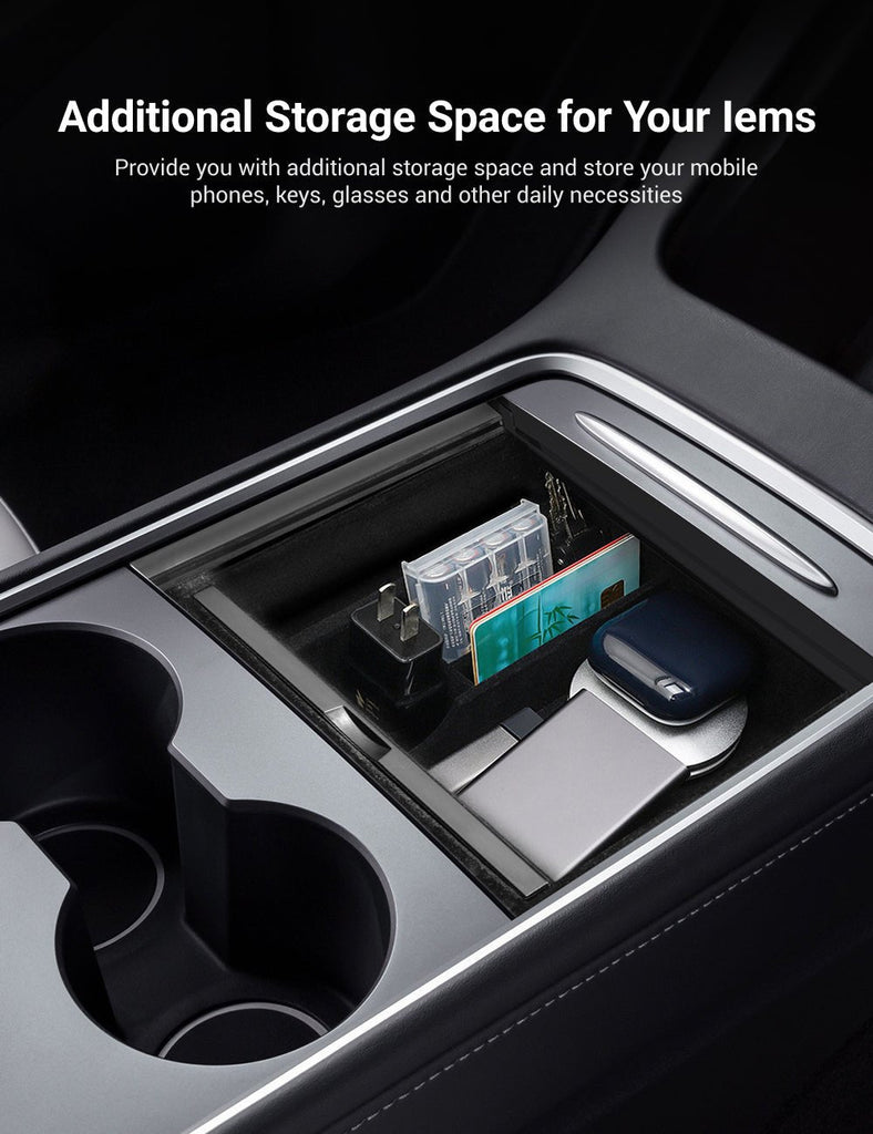 TESERY Center Console Tray for Model 3 & Model Y