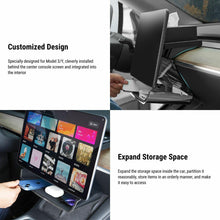 Load image into Gallery viewer, Center Console Organizer Under Screen Storage for Tesla Model 3 &amp; Model Y