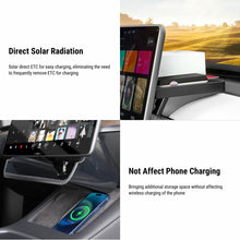 Load image into Gallery viewer, Center Console Organizer Under Screen Storage for Tesla Model 3 &amp; Model Y