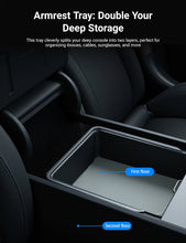 Load image into Gallery viewer, Center Console Tray Armrest Organizer for Model 3 Highland / Model Y Juniper