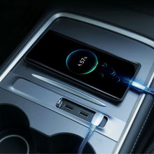 Load image into Gallery viewer, USB Hub for Model 3 / Model Y | LED Light | 27W Fast Charging