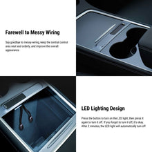 Load image into Gallery viewer, USB Hub for Model 3 / Model Y | LED Light | 27W Fast Charging