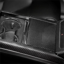 Load image into Gallery viewer, Center Panel Storage Box Dry Carbon Fiber Overlay for Model S/X 2021+