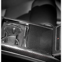 Load image into Gallery viewer, Center Panel Storage Box Dry Carbon Fiber Overlay for Model S/X 2021+