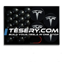 Load image into Gallery viewer, Wheel Center Cap Kit with Puller for Model 3/Y/S/X | 4 Hub Caps + 20 Lug Nut Covers