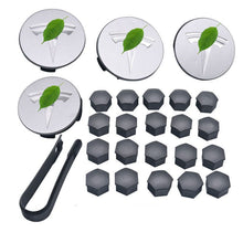 Load image into Gallery viewer, Wheel Center Cap Kit with Puller for Model 3/Y/S/X | 4 Hub Caps + 20 Lug Nut Covers