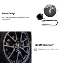 Load image into Gallery viewer, Wheel Center Cap Kit with Puller for Model 3/Y/S/X | 4 Hub Caps + 20 Lug Nut Covers