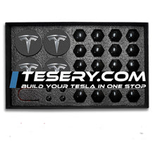 Load image into Gallery viewer, Wheel Center Cap Kit with Puller for Model 3/Y/S/X | 4 Hub Caps + 20 Lug Nut Covers
