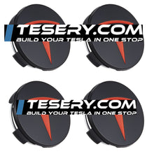 Load image into Gallery viewer, Wheel Center Cap Kit with Puller for Model 3/Y/S/X | 4 Hub Caps + 20 Lug Nut Covers