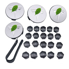 Load image into Gallery viewer, Wheel Center Cap Kit with Puller for Model 3/Y/S/X | 4 Hub Caps + 20 Lug Nut Covers