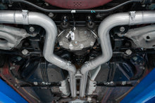 Load image into Gallery viewer, MBRP 18-19 Ford Mustang GT 5.0 3in Dual Split Rear Cat Back w/ Quad 4in Dual Wall Tips- Black Coated - S7205BLK