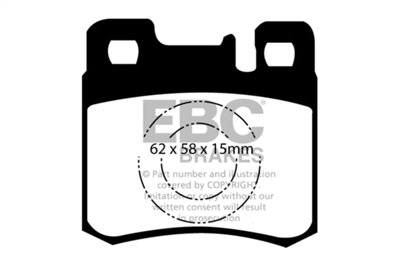 EBC 98-00 Mercedes-Benz E300 TD 3.0 TD Greenstuff Rear Brake Pads - DP2846