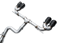 Load image into Gallery viewer, AWE Tuning MK8 Volkswagen Golf R 3in Track Edition Quad Exhaust - Diamond Black Tips - 3020-43658