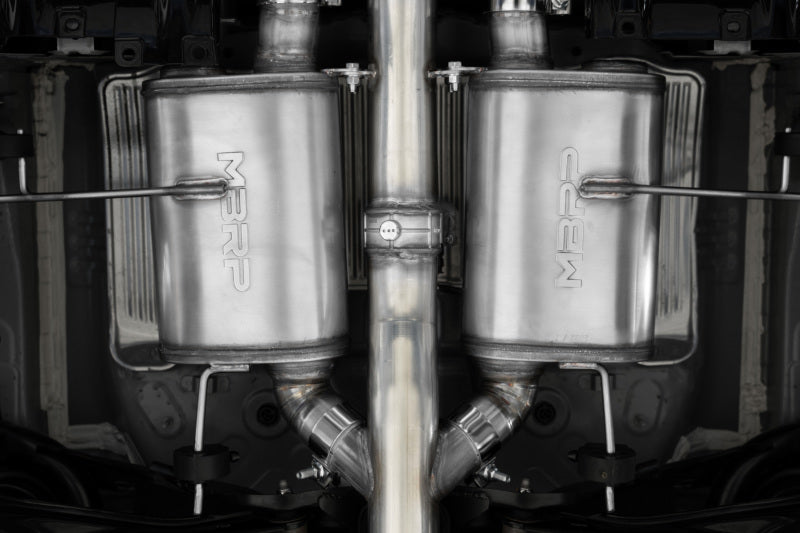 MBRP 23-24 Honda Civic Type R 2.0L T304 SS 3in Cat-Back Exhaust Triple Center Outlet w/ Burnt Tips - S49023BE