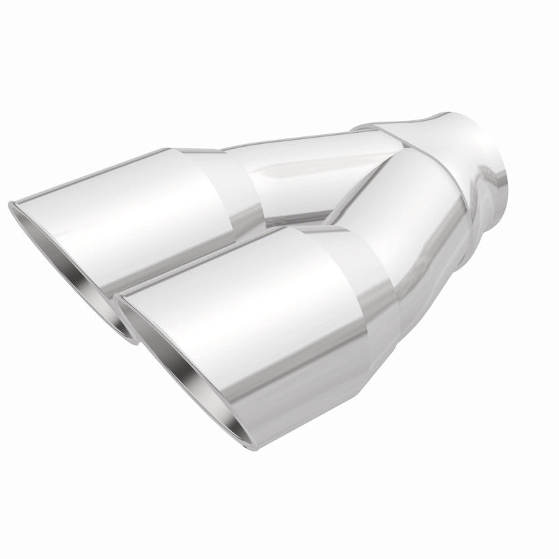 MagnaFlow Double Wall 3in Dual Round Polished Tip 2.25in Inlet - 35226