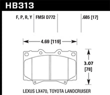 Load image into Gallery viewer, Hawk LTS Street Brake Pads - HB313Y.685