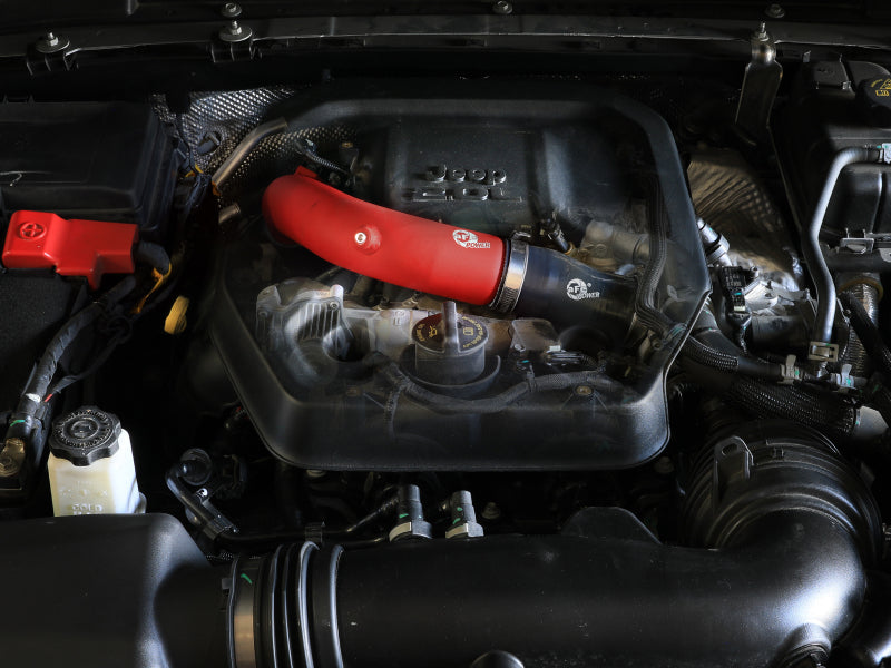 aFe 2024+ Jeep Wrangler JL L4-2.0L (t) BladeRunner 2-1/2in Aluminum Hot Charge Pipe - Red - 46-20778-R