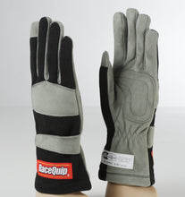 Load image into Gallery viewer, RaceQuip Black 1-Layer SFI-1 Glove - Medium - 351003