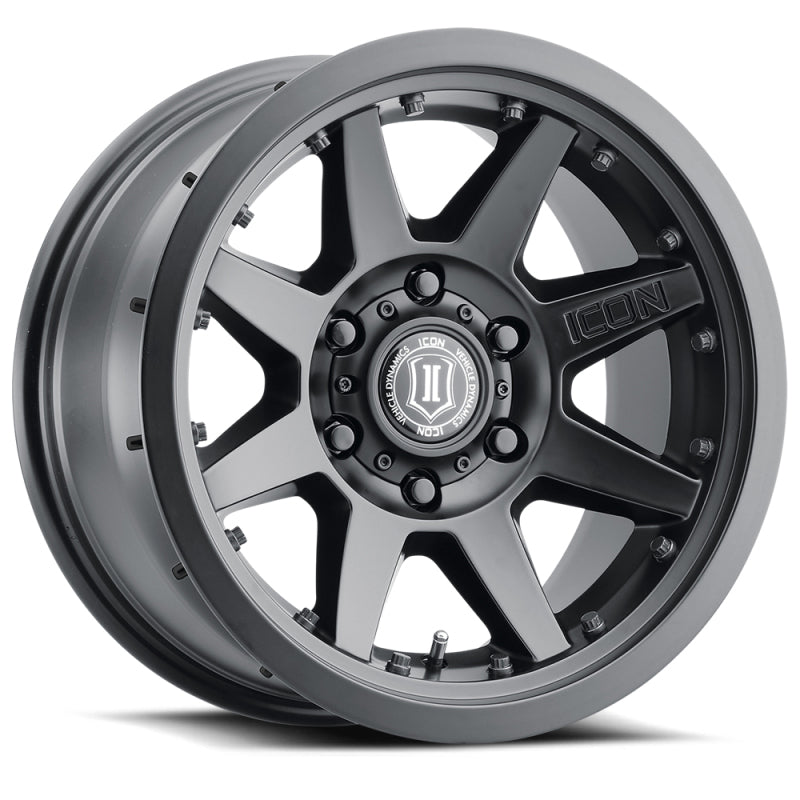 ICON Rebound Pro 17x8.5 5x150 25mm Offset 5.75in BS 110.1mm Bore Satin Black Wheel - 21817855557SB