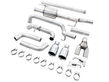 Load image into Gallery viewer, AWE Tuning 0FG 21+ Ford F150 Dual Split Rear Exhaust - 5in Chrome Silver Tips - 3015-32105