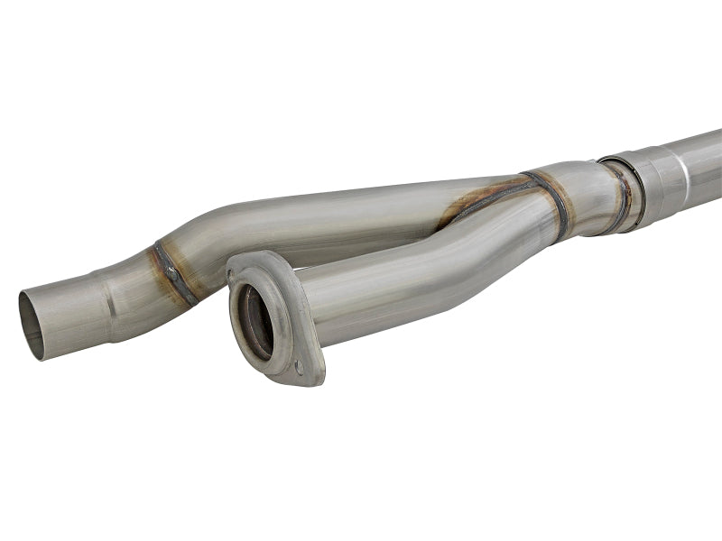 aFe MACH Force-XP Cat-Back Exhaust w/ Dual Hi-Tuck Pol Tips 17-18 Ford F-150 Raptor V6-3.5L - 49-33095-P