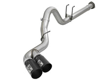 Load image into Gallery viewer, aFe Power 11-14 Ford F250/F350 6.7L Diesel Rebel XD 4in 409 SS DPF-Back Exhaust System - Black Tips - 49-43120-B
