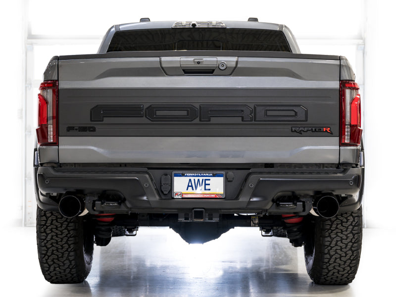 AWE Tuning Gen 3 Raptor R SwitchPath Exhaust - Diamond Black Tips - 3025-33852