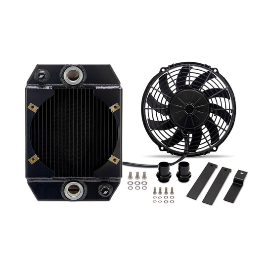 Mishimoto Universal Drag Race Performance Aluminum Radiator - Black - MMRAD-UNI-DRGBK