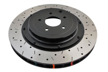 Load image into Gallery viewer, DBA 09+ Nissan GTR R-35 Rear Drilled &amp; Slotted 5000 Series 2 Piece Rotor Assembled w/ Black Hat (Ava - DBA52321BLKXS