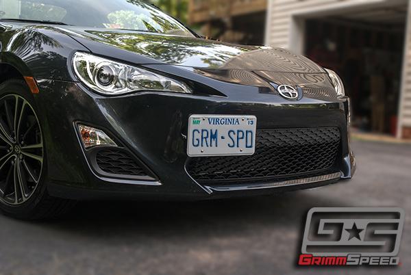 GrimmSpeed 10+ Subaru Legacy/Outback / 13+ Subaru BRZ/13+ Scion FR-S License Plate Relocation Kit - 094029