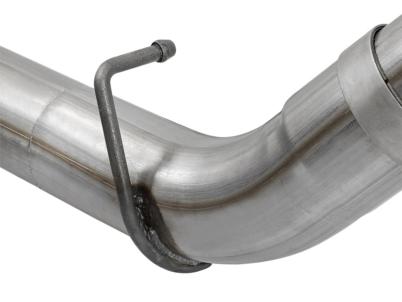 aFe Victory Series 4in 409-SS DPF-Back Exhaust w/ Dual Black Tips 2017 GM Duramax V8-6.6L(td) L5P - 49-44089-B