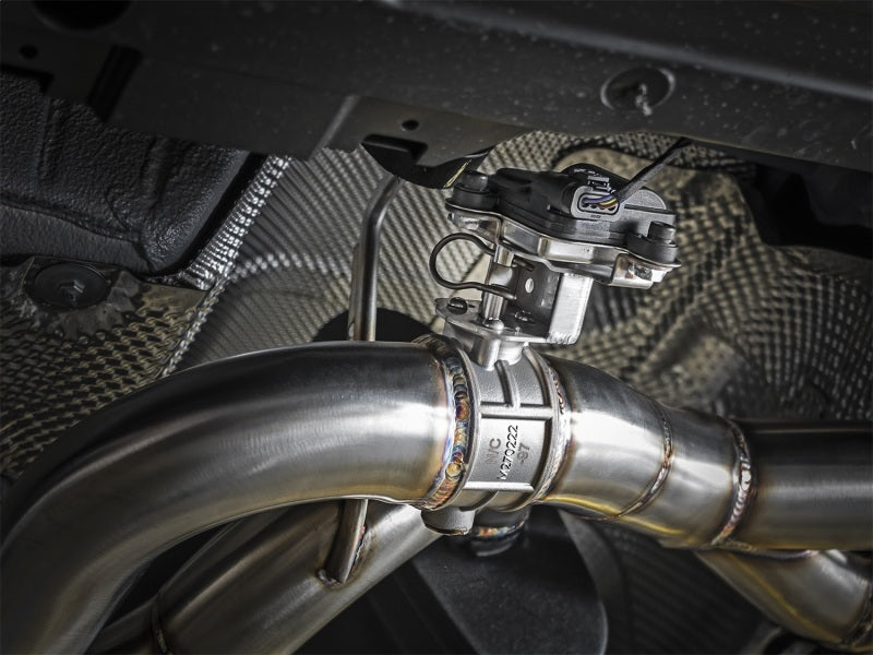 aFe MACH Force-Xp 2-1/2in SS Axle Back Exhaust w/Black Tips 15+ BMW M3/M4 (F80/F82) L6 3.0L (tt) S55 - 49-36338-B