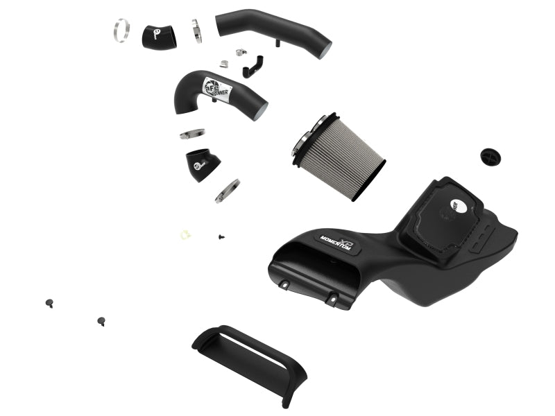 aFe 21-22 Ford F-150 Raptor V6-3.5L(tt) Momentum XP Cold Air Intake System Blk w/ Pro Dry S Filter - 50-30072D