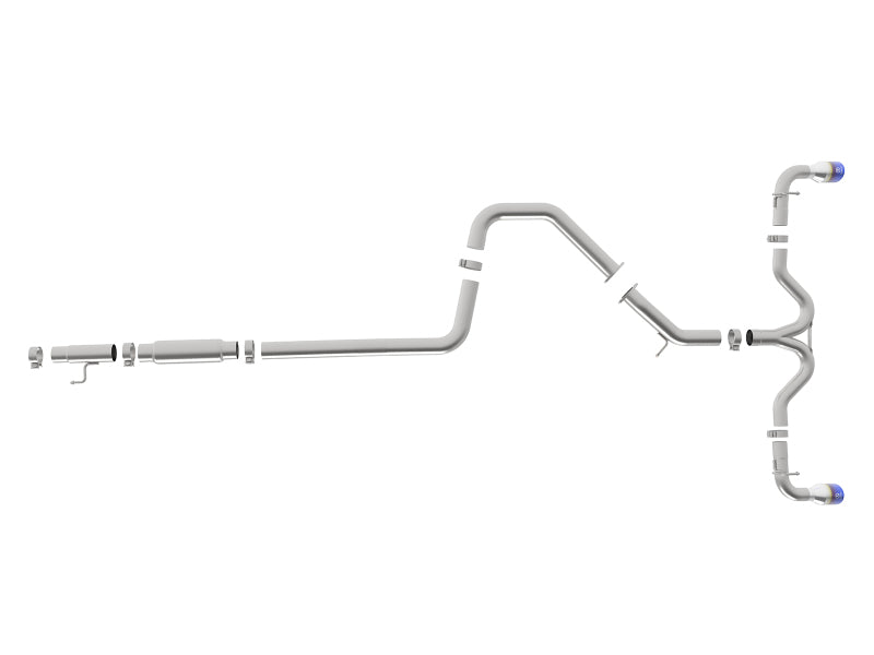 aFe Takeda 304SS Cat-Back Exhaust w/Blue Flame Tips 2018 Hyundai Elantra GT Sport I4 1.6L (t) - 49-37003-1L