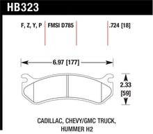 Load image into Gallery viewer, Hawk 06 Chevy Avalanche 2500 / GMC Truck / Hummer Super Duty Street Rear Brake Pads - HB323P.724