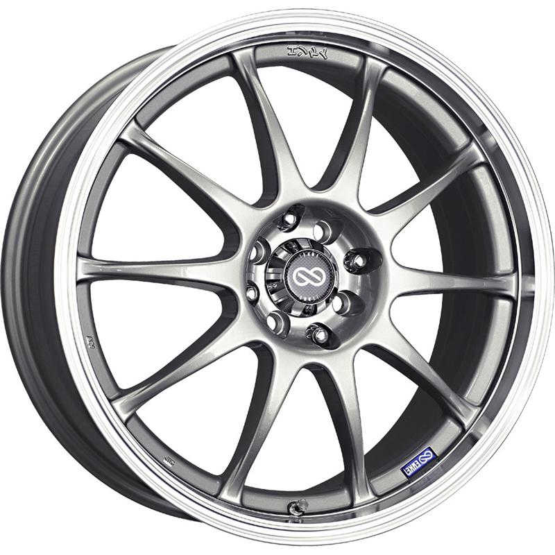 Enkei J10 17X7 4x100/108 42mm Offset 72.6mm Bore Silver Wheel (MOQ 40) - 409-770-11SP